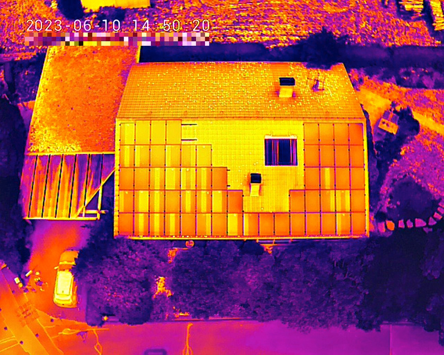 Bild 2 Thermografien sichern die Produktivität, Qualität und die Sicherheit von PV-Anlagen.