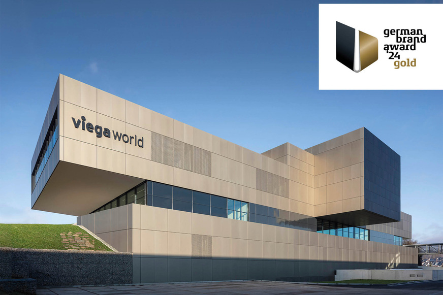 Die Viega World ist eines der innovativsten und nachhaltigsten Seminarcenter der Installationsbranche. Hier wird Wissen erlebbar sowie die Zukunft des Bauens sichtbar und anfassbar. Der Rat für Formgebung würdigte diesen Ansatz jetzt mit dem „German Brand Award 2024 Gold“.