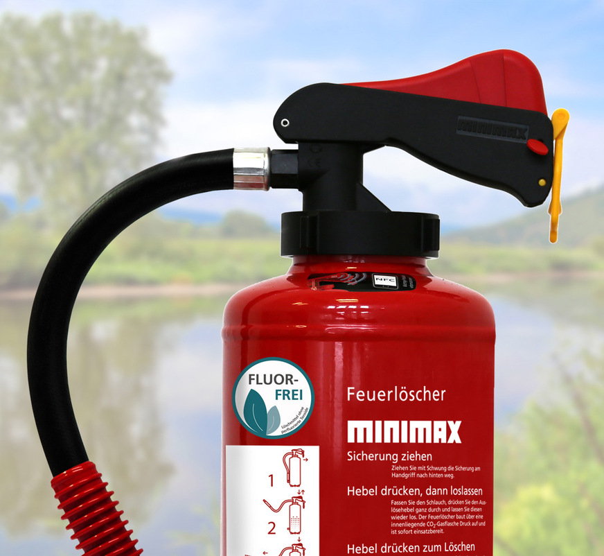 Minimax bietet ihren Kunden – wo möglich und sinnvoll – eine Umrüstung der Minimax-Geräte oder alternativ fluorfreie Neugeräte an.