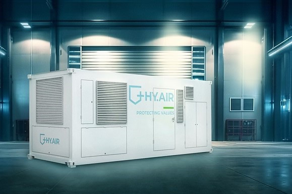 HY.AIR Energy: HY.AIR 80 im 20-Fuß-Container.