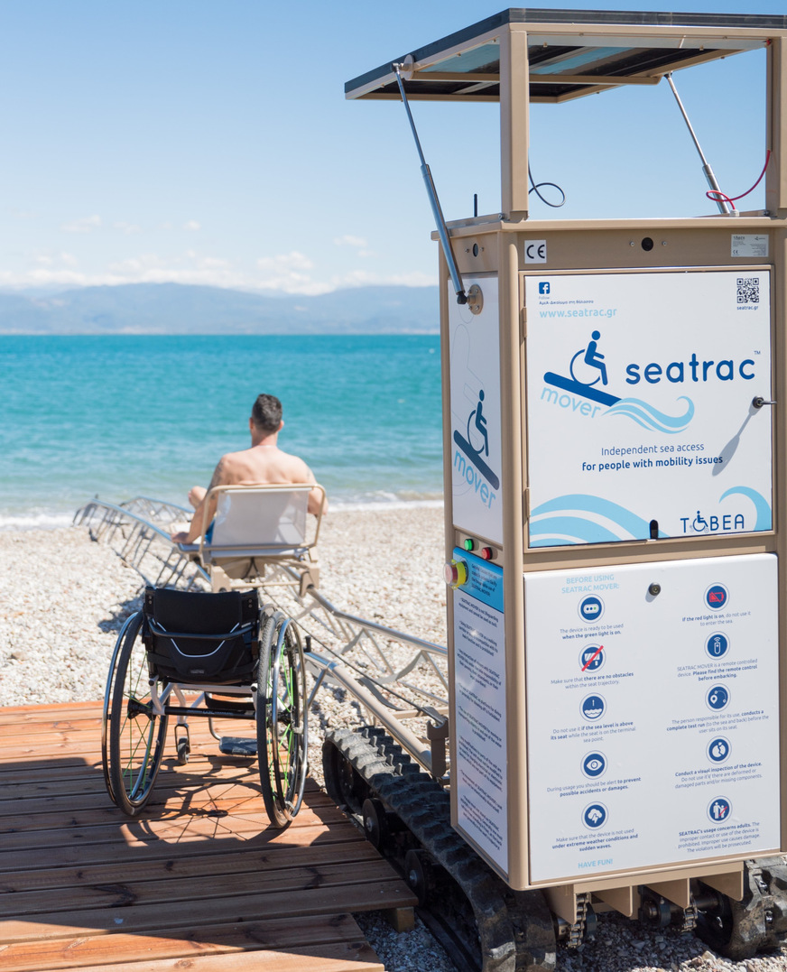 Seatrac ermöglicht Menschen mit Behinderung den Zugang zum Meer.