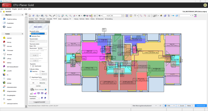 Der „ETU Planer“: Die HKLS-Komplett-Lösung - © Hottgenroth Software AG