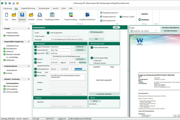 © Weise Software Weise Software: E-Rechnung 2025.