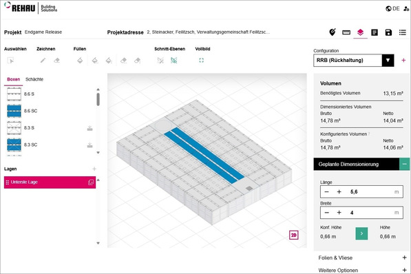 © Rehau Rehau: Software für Regenwassermanagement Rausikko NEO.