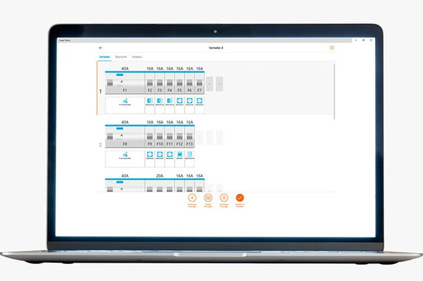 © Hager Planungsassistent Hager Ready für Klein- und Feldverteiler.